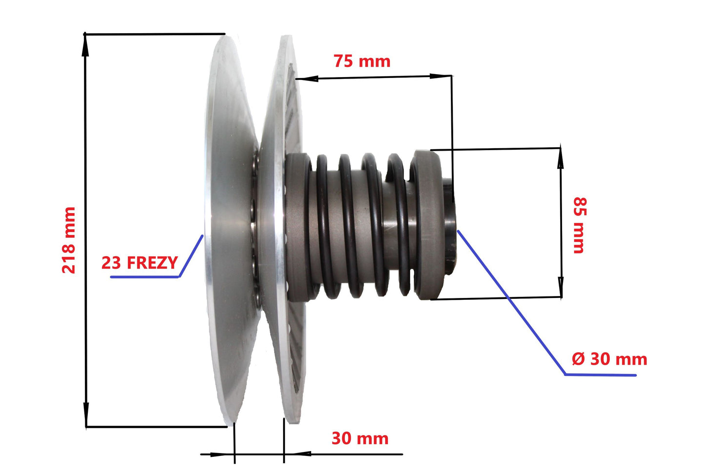 Rear pulley complete CF Moto 500HL SOT00003