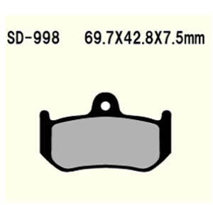 Brake pads VD-998JL rear MV Agusta 675,1090 cc