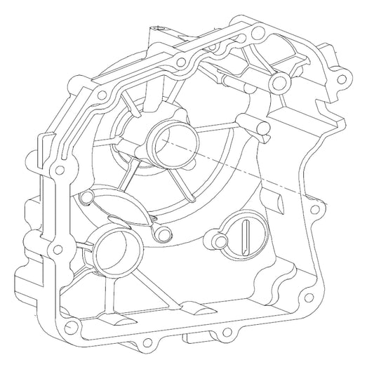Rh Crankcase Cover Aeon Cobra 400, Crossland 400 RX, Crossland 400 4x4, Crossland 350 X4, genuine