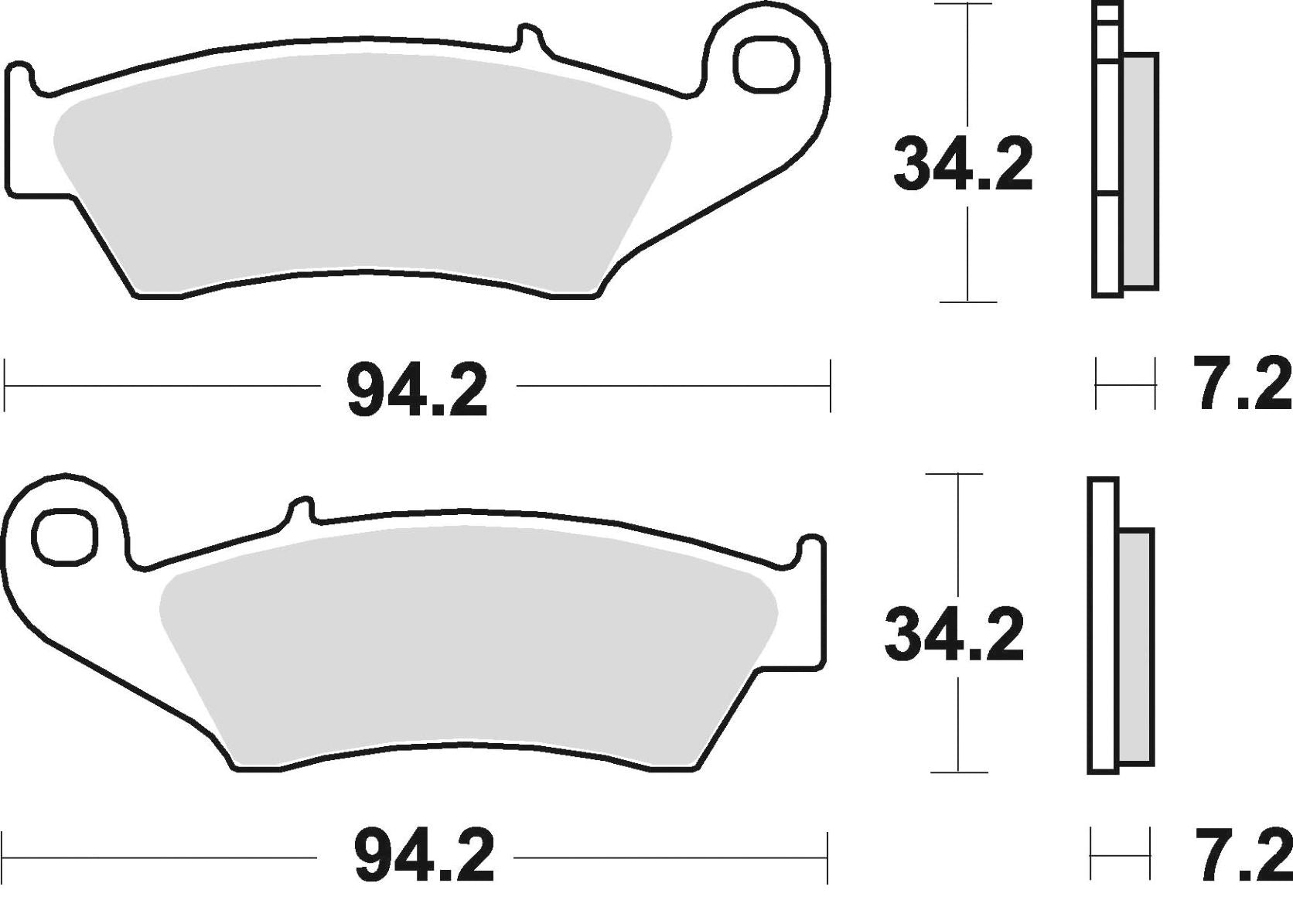 Brake pads sintered 772CM46 off-road racing