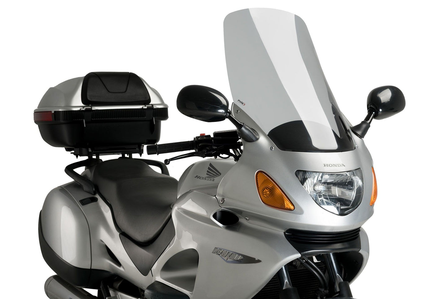 Touring screen for Honda NTV650V Deauville 1998–2005 light smoke