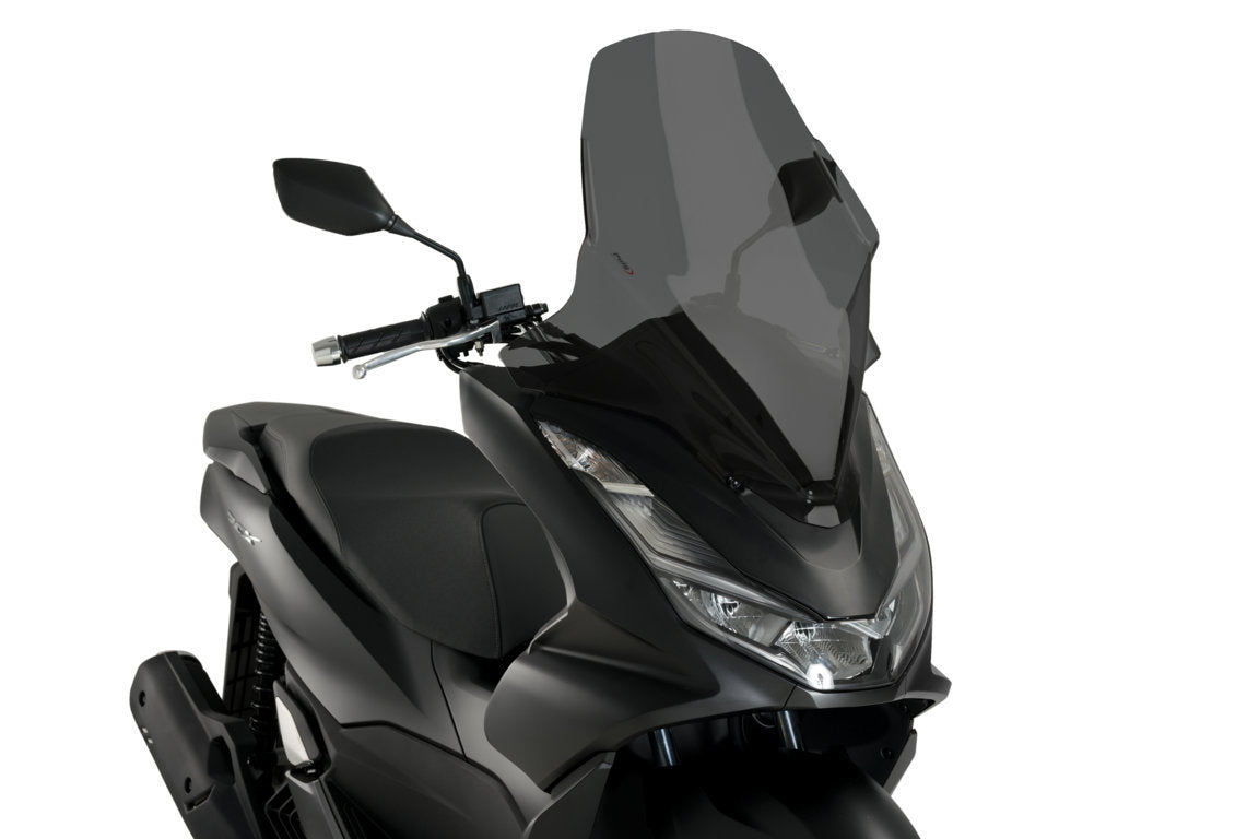 V-Tech screen for Honda PCX 125 2021–2023 (Touring) dark smoke