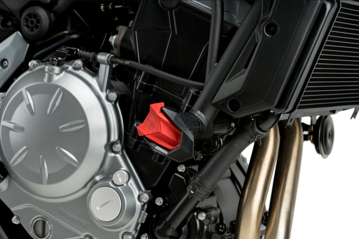 Spare parts – pair of rubber tips for R19 crash pads for Suzuki GSX-R750 2004–2005 red