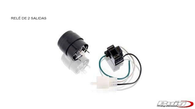 Flasher relay for LED systems (2-pin) black