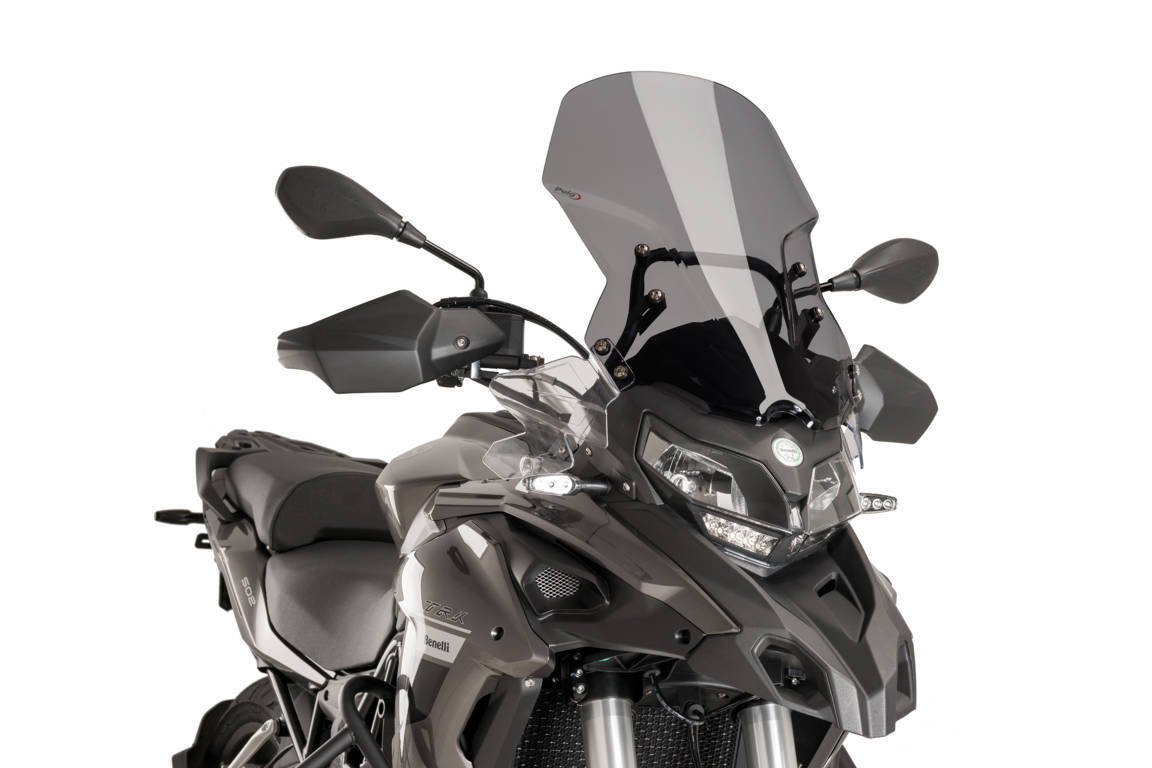Touring screen for Benelli TRK 502,X 2016–2023 dark smoke