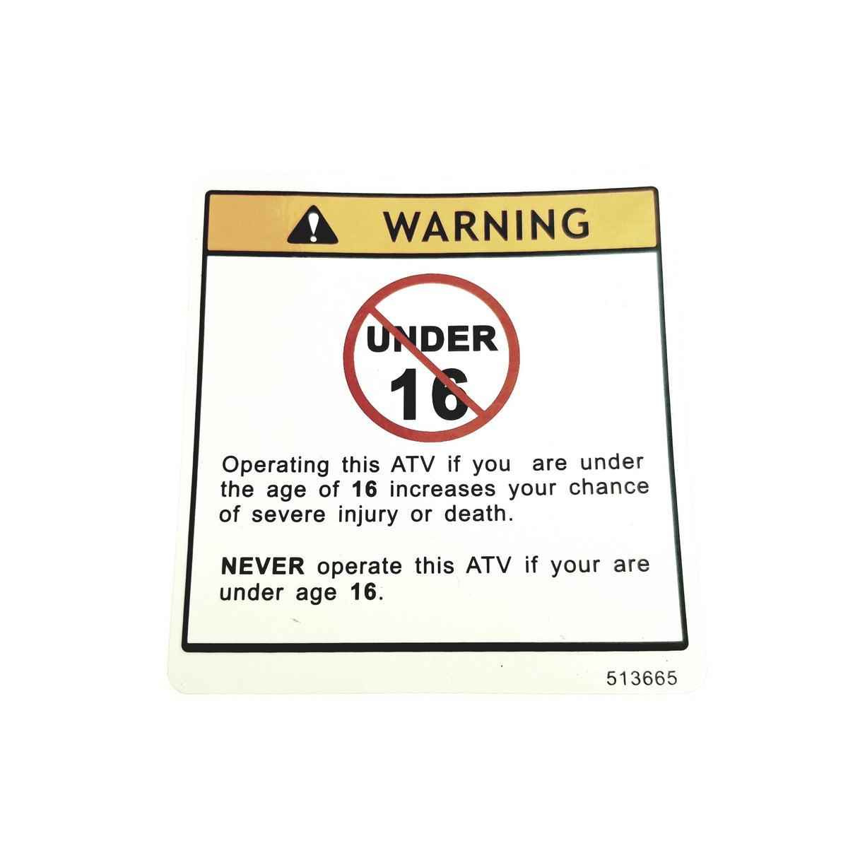 LABEL, AGE16. TGB Blade 325, genuine