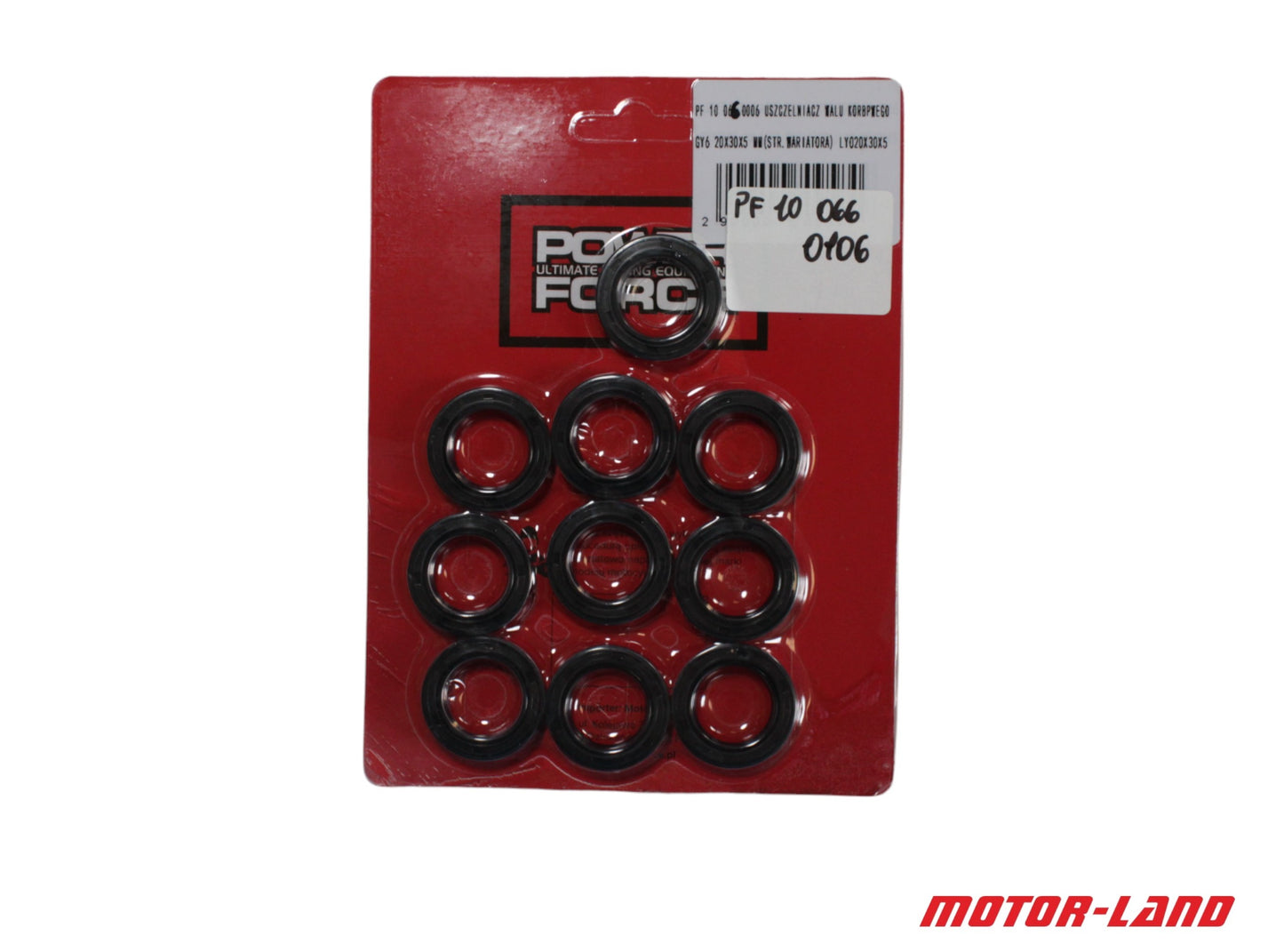 Crankshaft oil seal set 10 pcs GY6 20×30×5 mm (variator side) LYO20X30X5