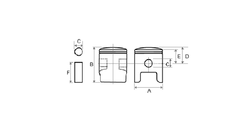 Piston GY6-125 (Ø52.4) +1.25