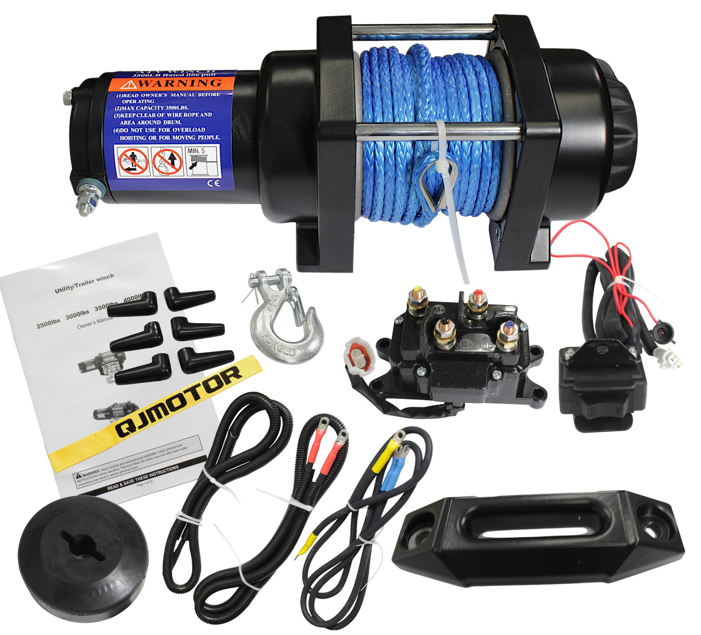 WINCH ASSEMBLY 3500lb(NYLON) Qianjiang SFA 1000, genuine