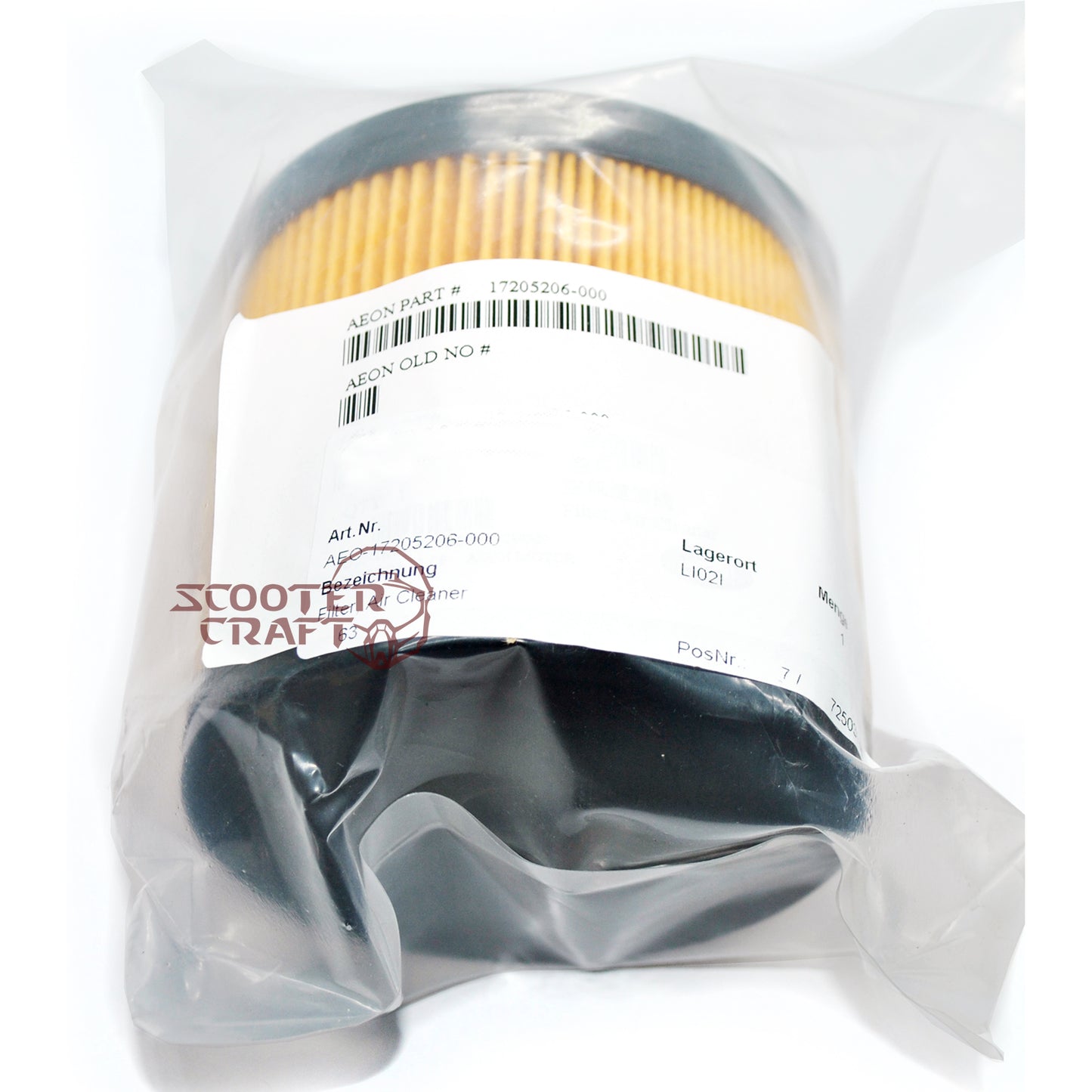 Air filter Aeon Cobra 220, Cube 300, Crossland 350, Cobra 320, 350, 400, 419, 420, 422, 424, Goes 360 Max, genuine