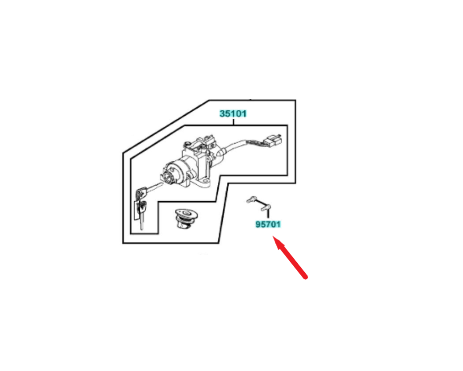Shear bolt 8x25 Kymco MyRoad 700, Xciting VS 400 ABS TCS, K-XCT 300, New Downtown 125i, genuine
