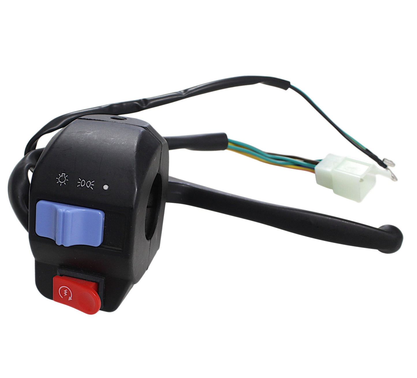 Switch assembly with right lever