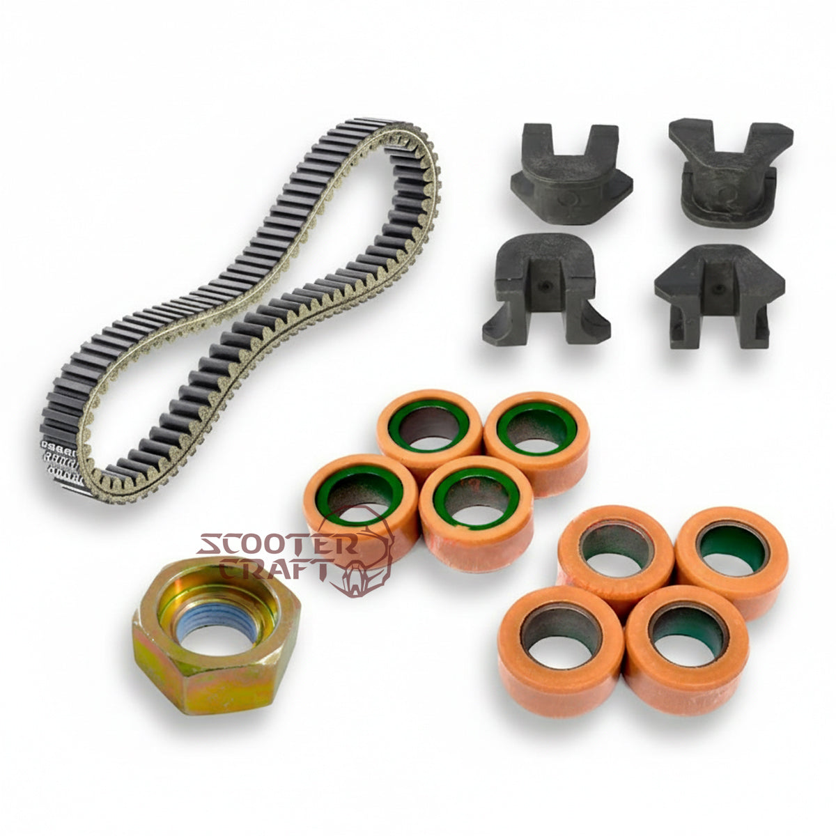 Service Kit (belt, rollers, sliders, nut) Arctic Cat 425 CR, Alterra 450, XC 450 EFI, TRV 500, XR 500