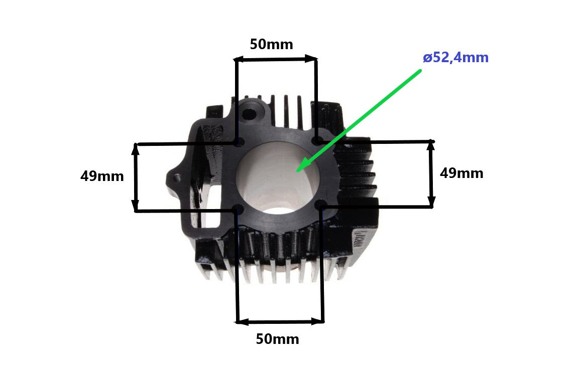 Cast-iron cylinder Basic 110 cc 4T 52.4 mm quad,ATV,cross