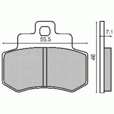 Brake pads GD250 rear