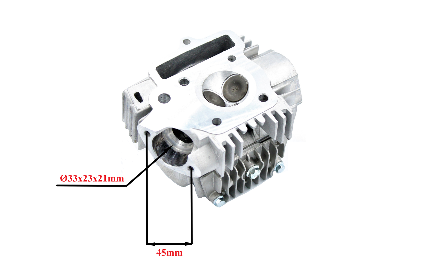 Cylinder head Chinese ATV 110 cc 4T 52 mm with camshaft