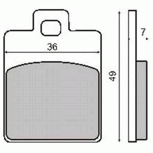 Brake pads Piaggio Free,ET2,ET4,LX