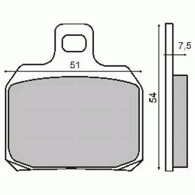 Brake pads X9 180,250,500 (VD964)