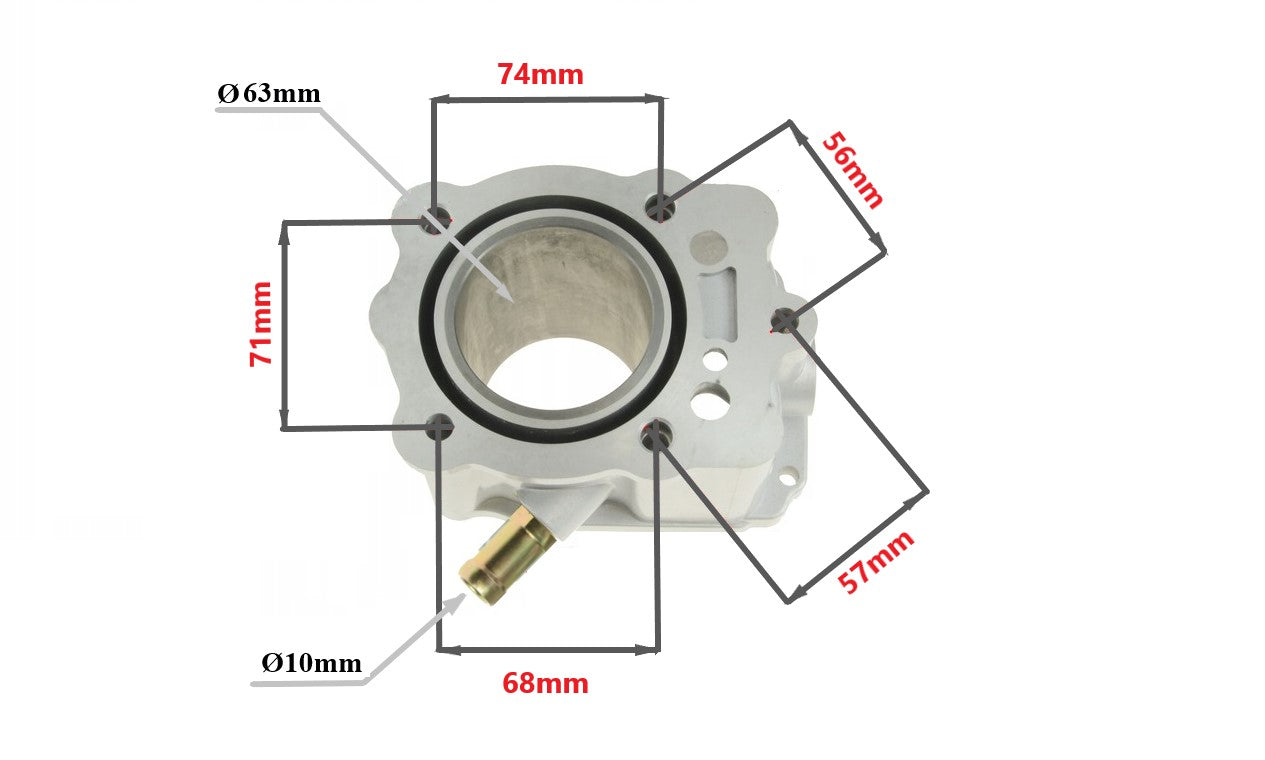 Cast-iron cylinder Bashan ATV 63 mm 4T