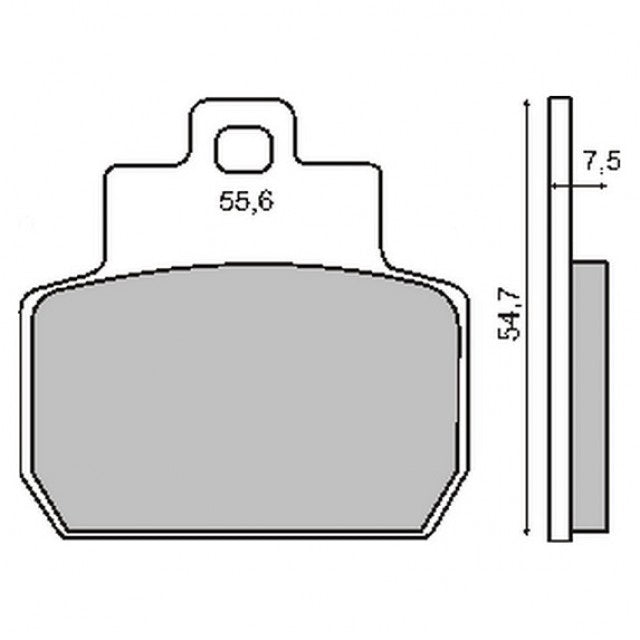 Brake pads Piaggio rear