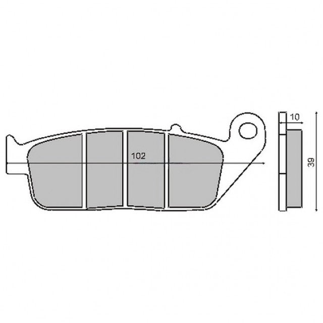 Brake pads Kymco XC 500,250 T,P