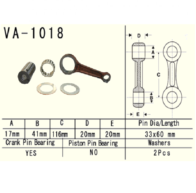Connecting rod Honda TRX350FM 2000–2006