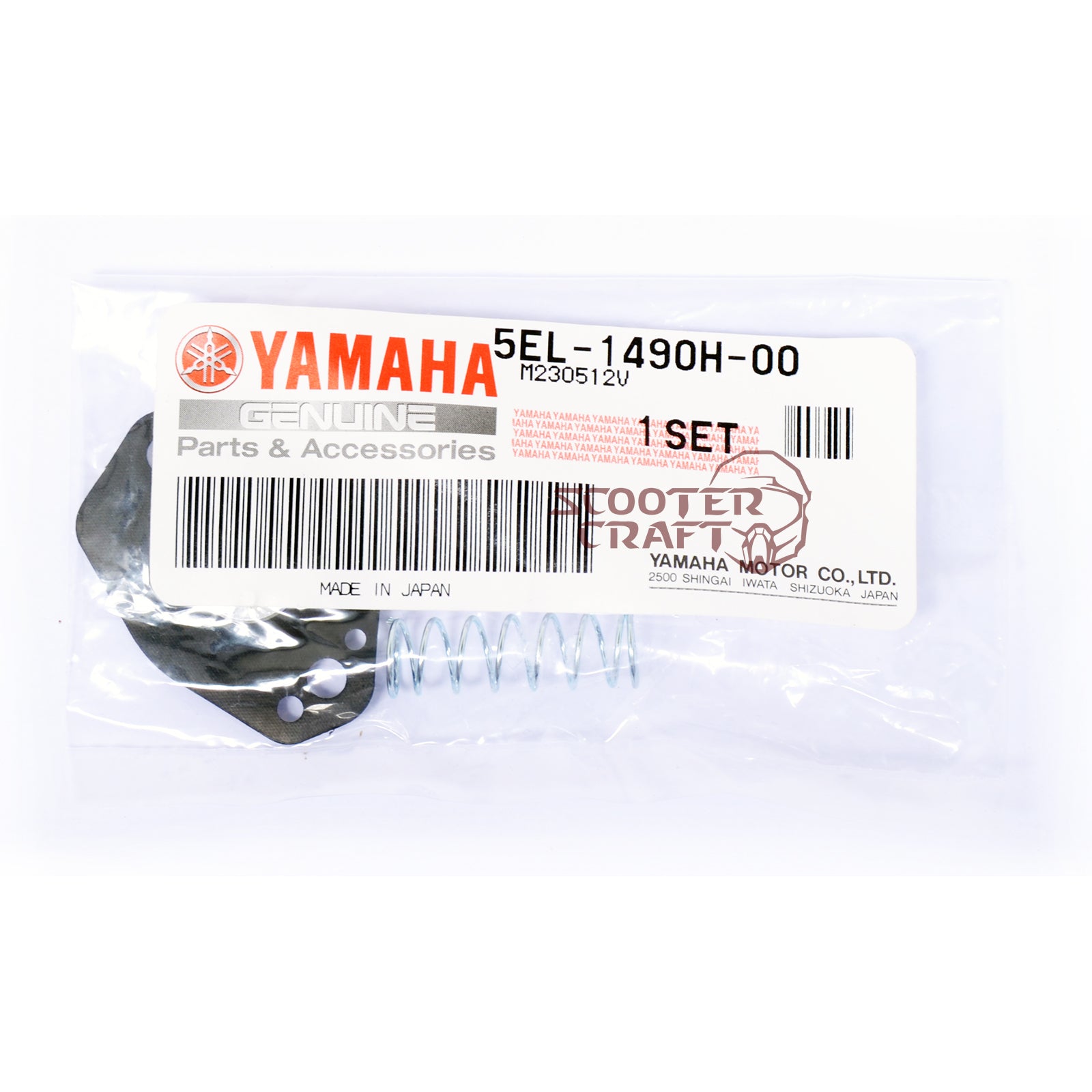 Carburetor diaphragm Yamaha XP 500 T-MAX, BT 1100 Bulldog, XVS 1100 Drag Star, genuine 5EL-1490H-00