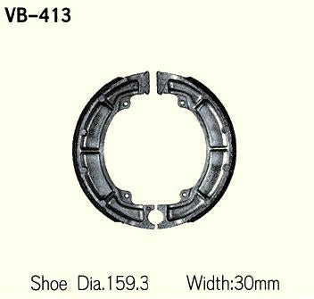 Brake shoes VB-413 Kawasaki BJ250,EL250,VN250,KZ400,EJ800
