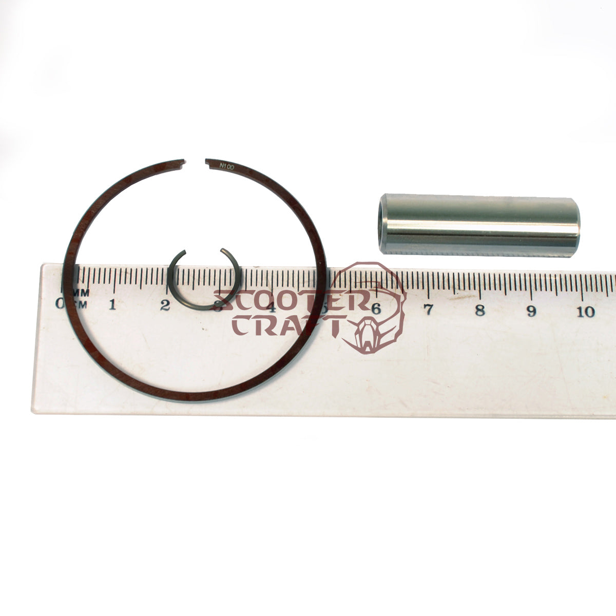 Piston (2‑stroke) Yamaha YZ80 1985–1987 (48.95 mm = +1.00 mm), wrist‑pin 12 mm