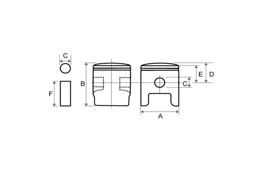Piston Honda SH150 Ø58.25