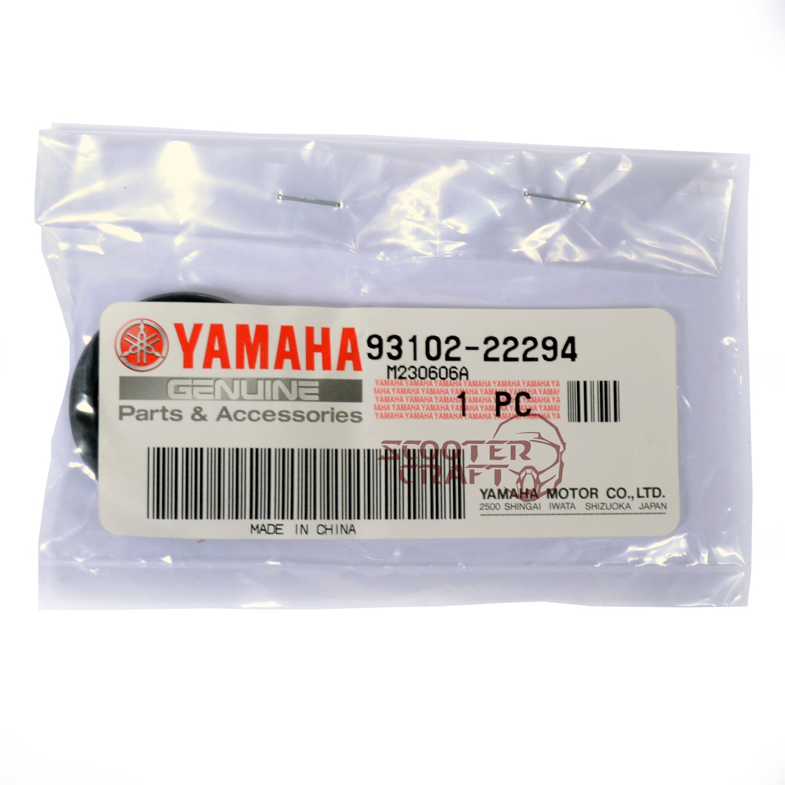 Oil Seal, crankshaft, left, Yamaha Cygnus 125 88-93, Maxter 150, Majesty 180, genuine 93102-22294