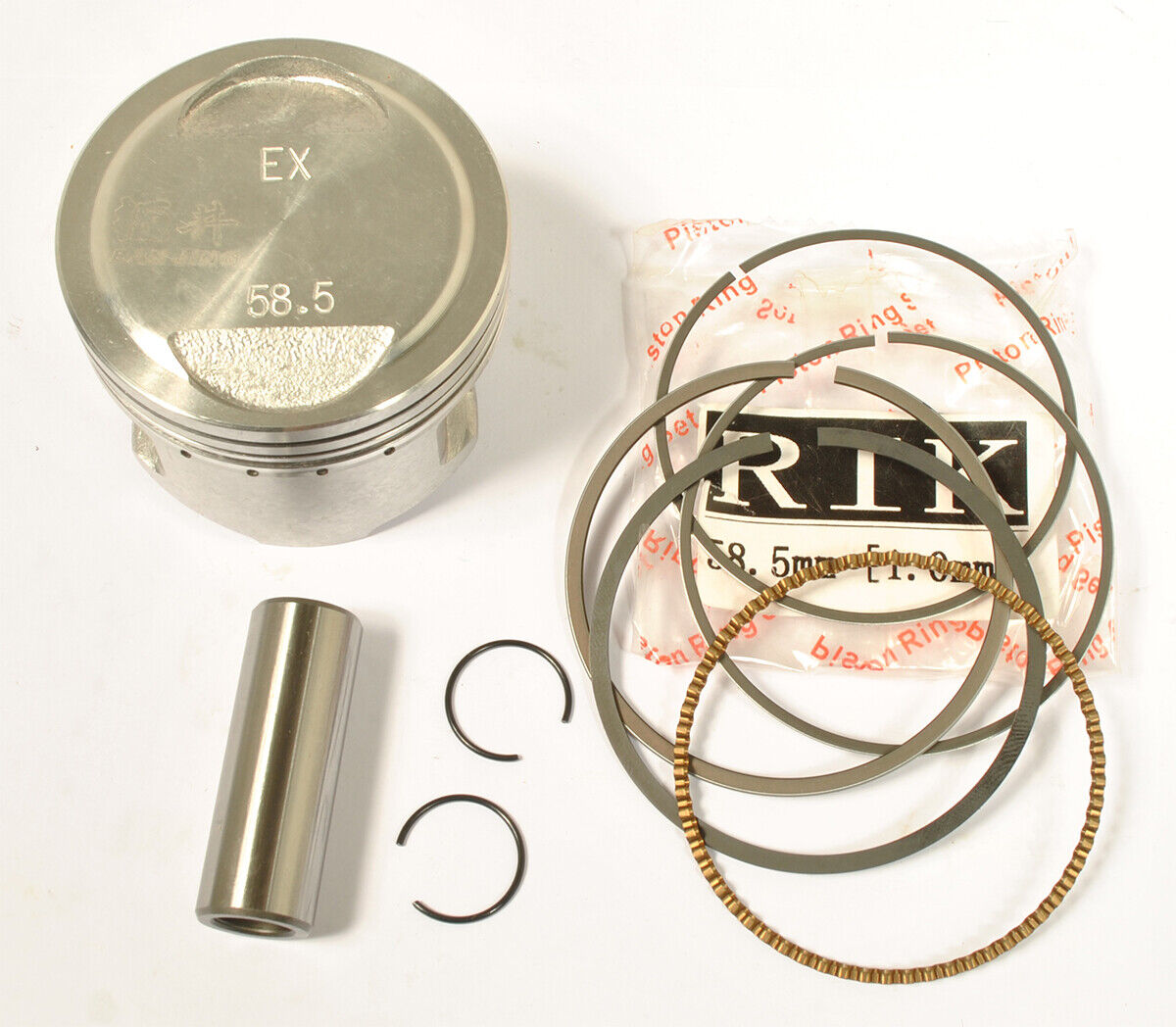 Forged piston kit 58,5mm, 15mm, 152QMI, 157QMJ, GY6 155cc, 160cc, ATV china Scooter, Kymco