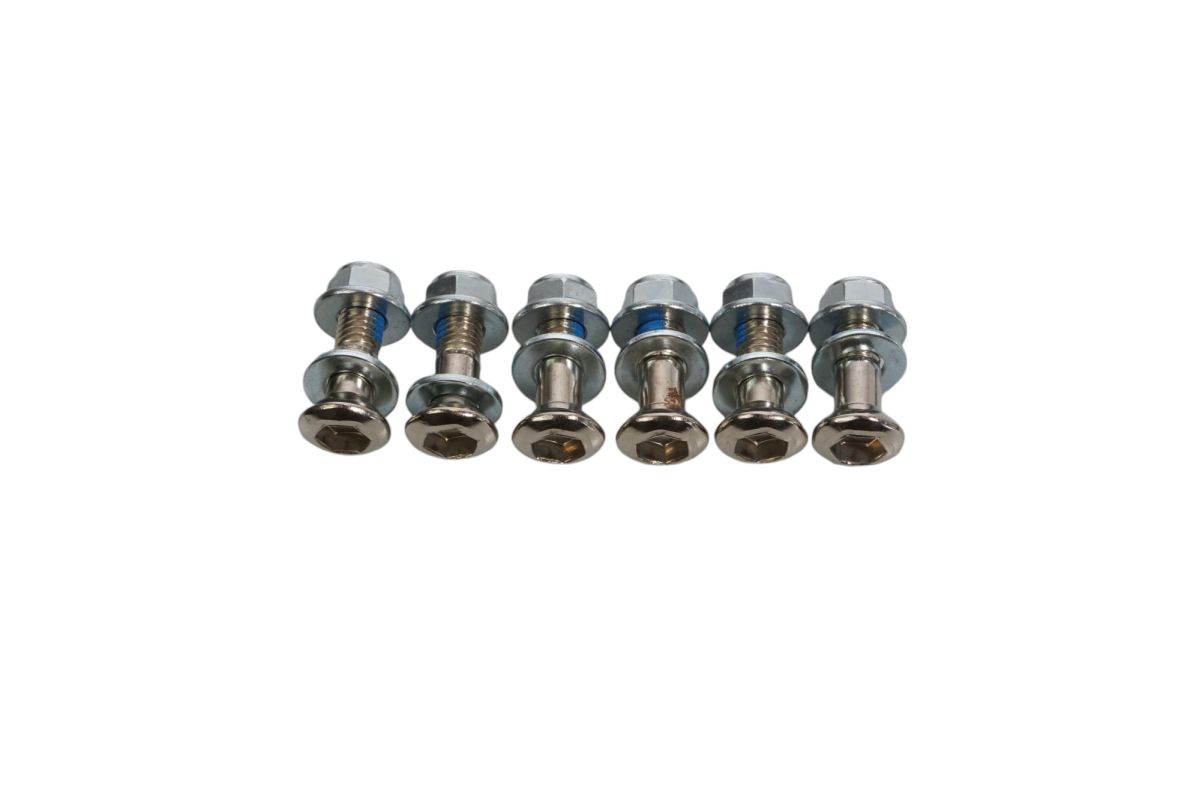 COMPLETE REAR SPROCKET BOLT KIT WITH NUTS (6 PCS) M8 X 1.25 X 27MM