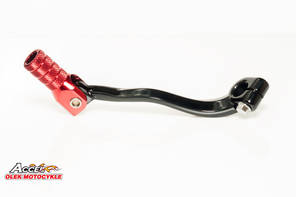 ALUMINUM GEAR SHIFT LEVER HONDA CRF 250R 04-09, CRF 250X 04-17 BLACK WITH RED TIP