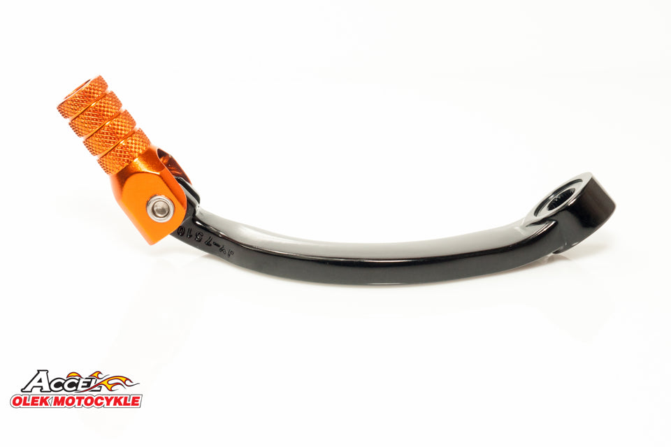 ALUMINUM GEAR SHIFT LEVER KTM DUKE 690 08-19, SUPER DUKE 690 09-17 BLACK WITH ORANGE TIP (7503403100)