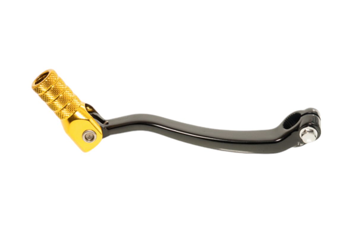 ALUMINUM GEAR SHIFT LEVER SUZUKI RMZ 450 05-07 BLACK WITH GOLD TIP