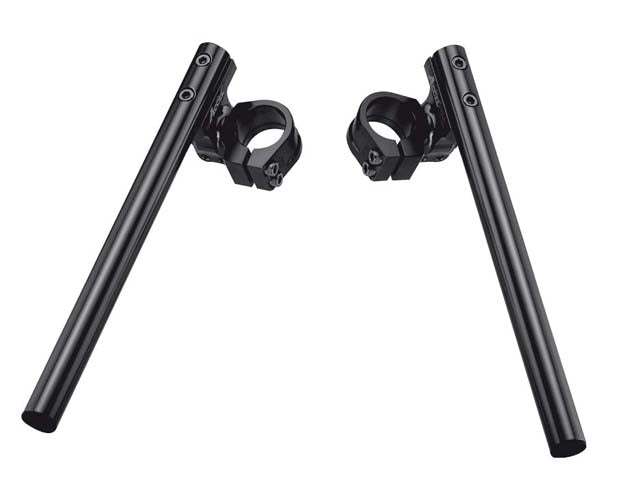 ADJUSTABLE TWO-PIECE STREET CLIP-ON HANDLEBAR 52MM BLACK