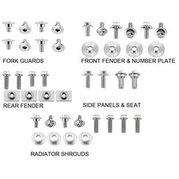 COMPLETE PLASTIC BOLT KIT HONDA CRF 250R 10-13, CRF 450R 09-12 (BKF-102)