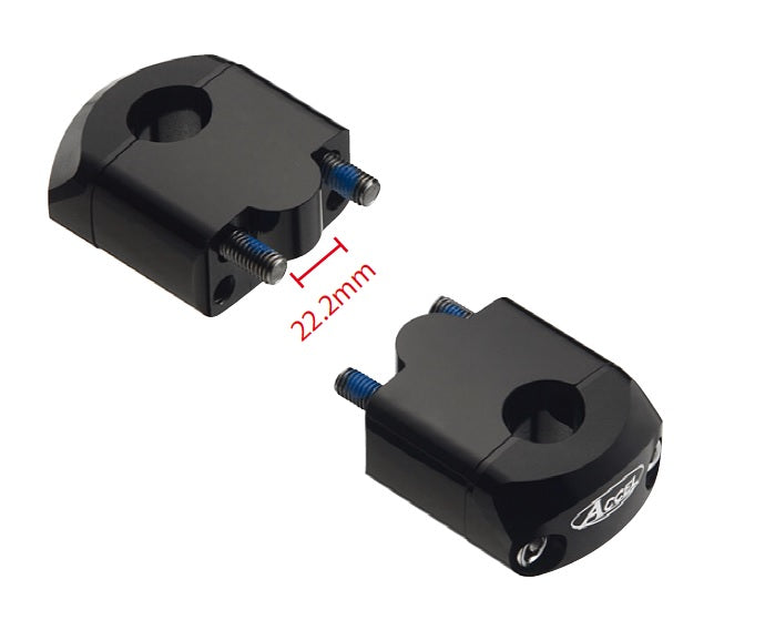 HANDLEBAR RISER (BOTTOM-22.2/TOP-28.6MM) HEIGHT 35MM BLACK (BM-39BK28)