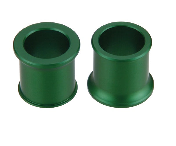 FRONT WHEEL SPACER BUSHINGS KAWASAKI KXF 450/250 06-18, KX 250/125 06-08 GREEN (11-1031)