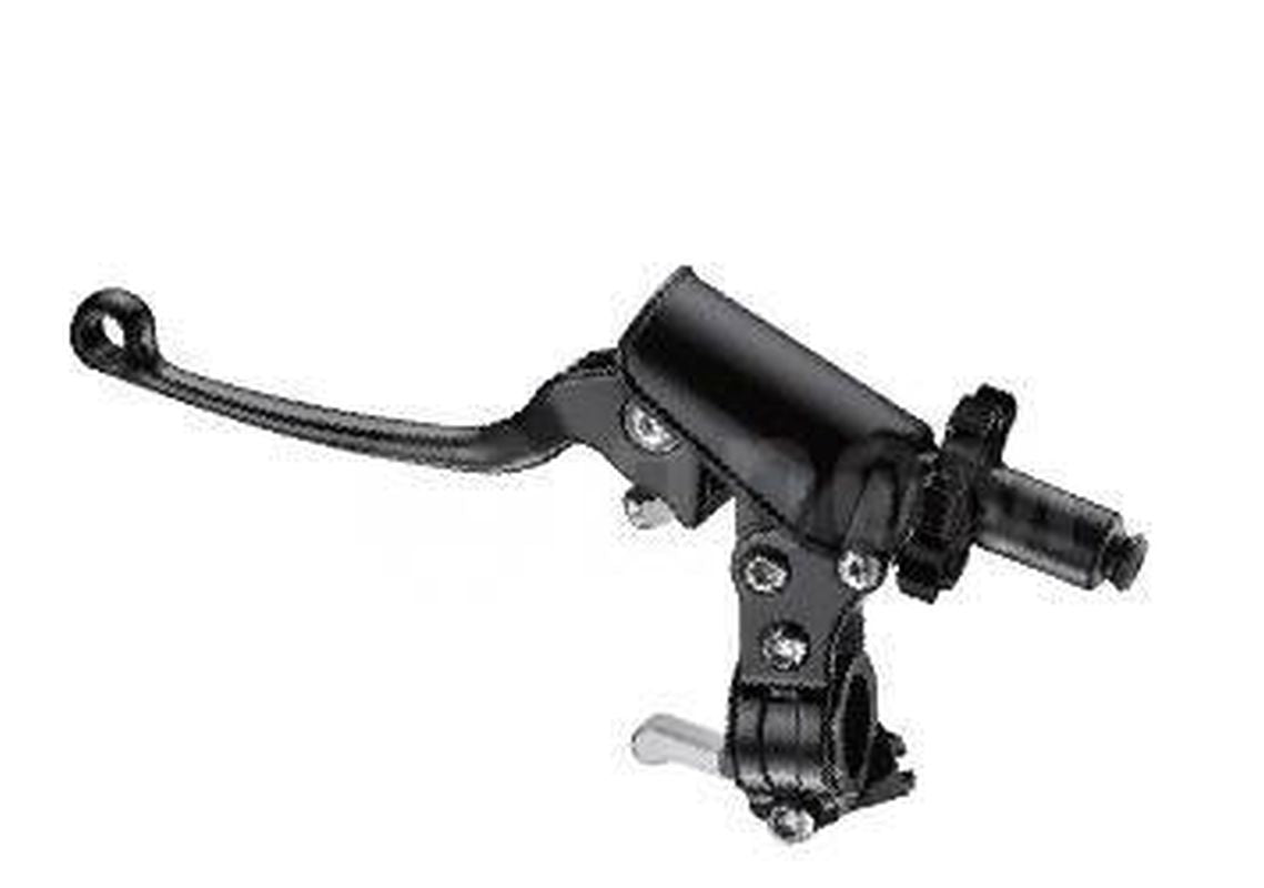 CLUTCH LEVER HOLDER COMPLETE + HOT START UNIVERSAL BLACK (UNBREAKABLE LEVER) (CL-102-4BK)