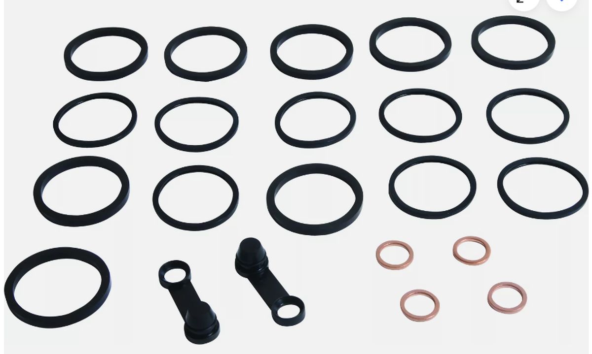 Caliper Rebuild Kit Front KAWASAKI SUPER DUKE R 1290 14-22, SUPER DUKE GT 1290 17-19, ZX14R 18-23, ZX10RR 18-23, ZX10R 16-23, Z H2 SE 21-23, H2R 15-21, H2 17-22, KTM DUKE R 890 20-22