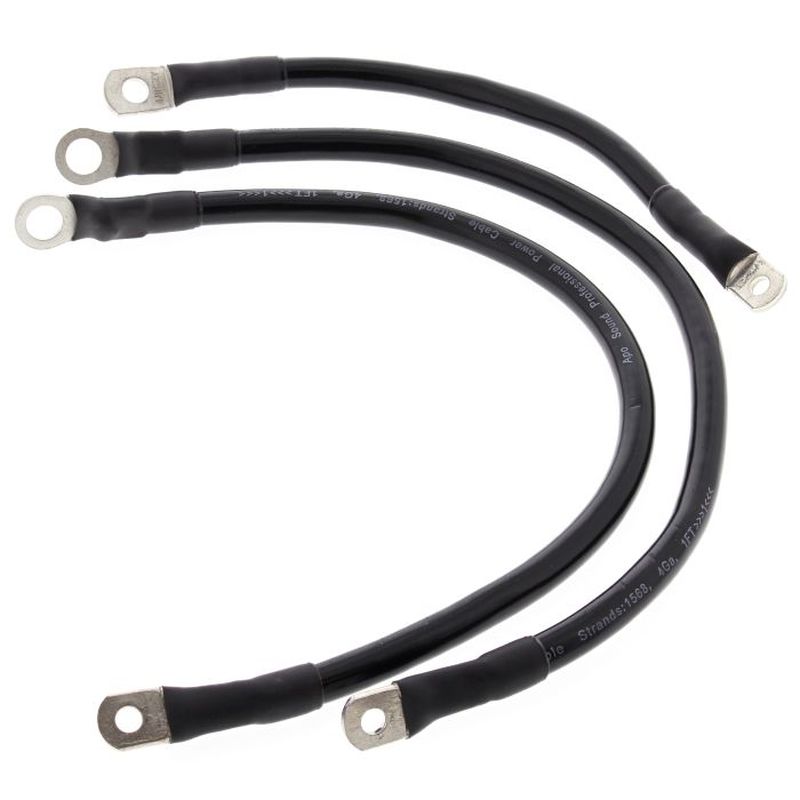 Battery Cable Kit (Length 23CM, 2x40,5CM, Transparent) HARLEY FLH ELECTRA GLIDE 66-79