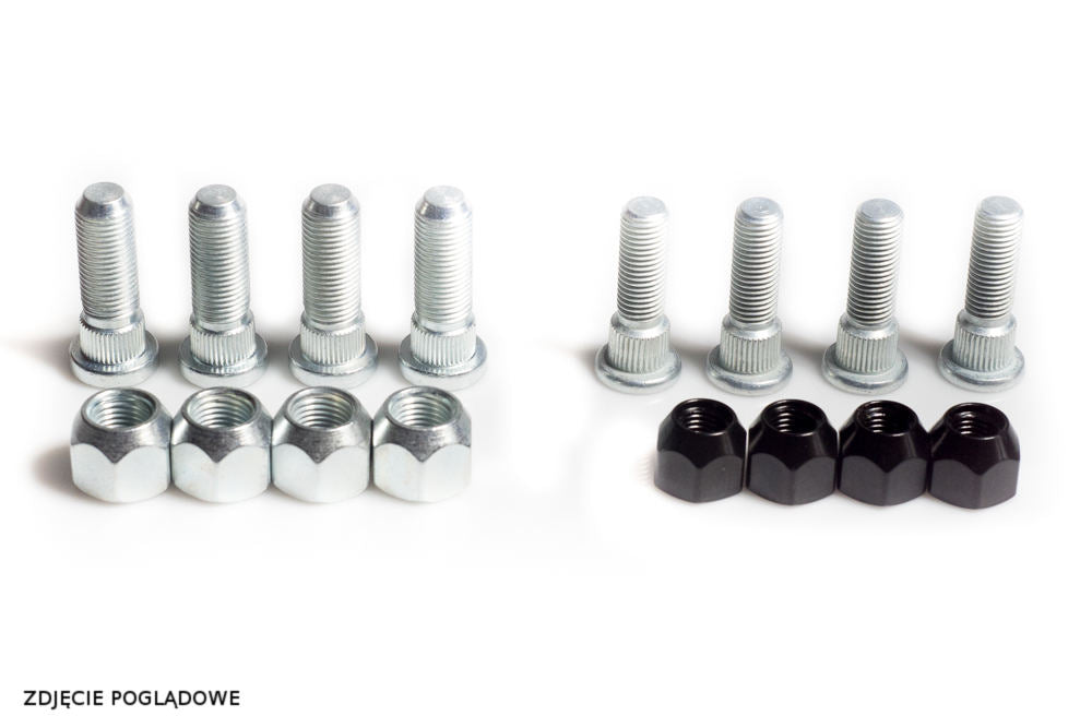 Wheel Stud and Nut Kit FRONT/REAR YAMAHA WOLVERINE, KODIAK, GRIZZLY, BIG BEAR - SEE ADDITIONAL DESCRIPTION