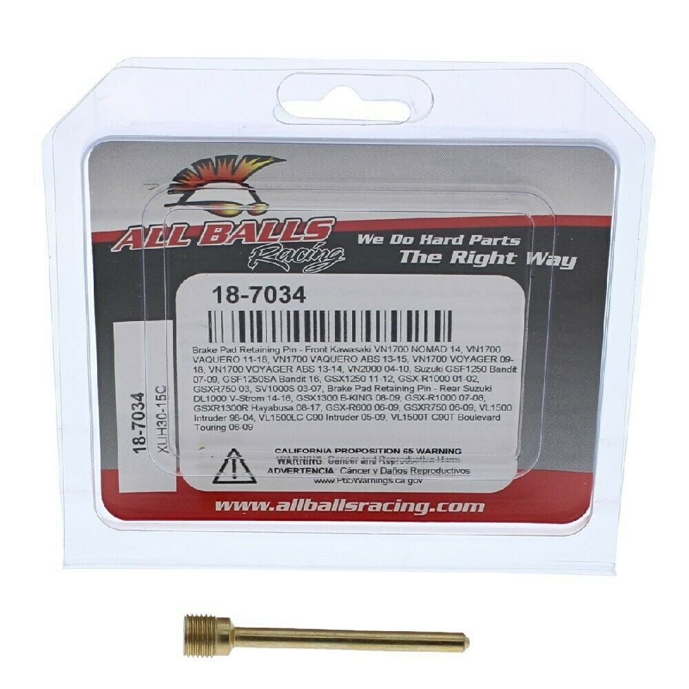 Brake Pad Retaining Pin Front KAWASAKI VN1700/2000, SUZUKI GSF1250, GSX 1250, GSXR1000/750, Rear SUZUKI DL1000, GSXR1000/130