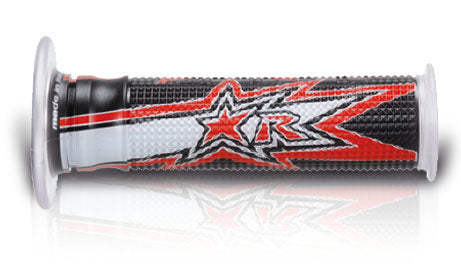 GRIPS 02632-RBR EVO ROAD (120 MM) WITHOUT HOLE BLACK/WHITE/RED