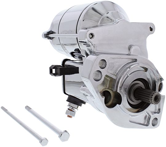 STARTER MOTOR HARLEY DAVIDSON 1340/1450 (1.2KW) CHROME - REPLACES SHD0005-C (31570-89A)