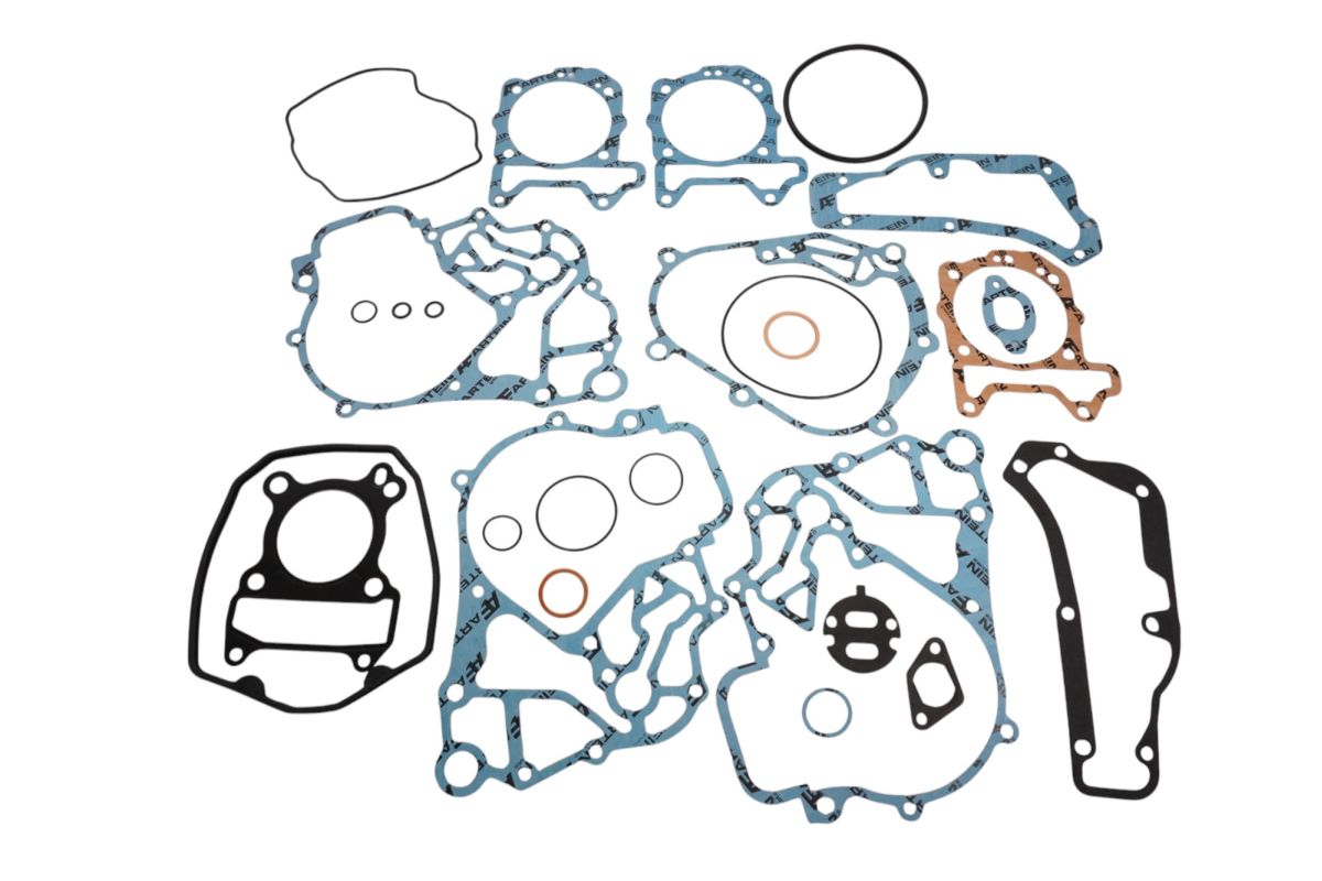 GASKET SET APRILIA SPORT CITY ONE 125 08-10, DERBI BOULEVARD 125 EU3, PEUGEOT LOOXOR 125 02-03, PIAGGIO LIBERTY 125 4T, VESPA LX/LXV 125, ZIP 125 4T (LEADER)