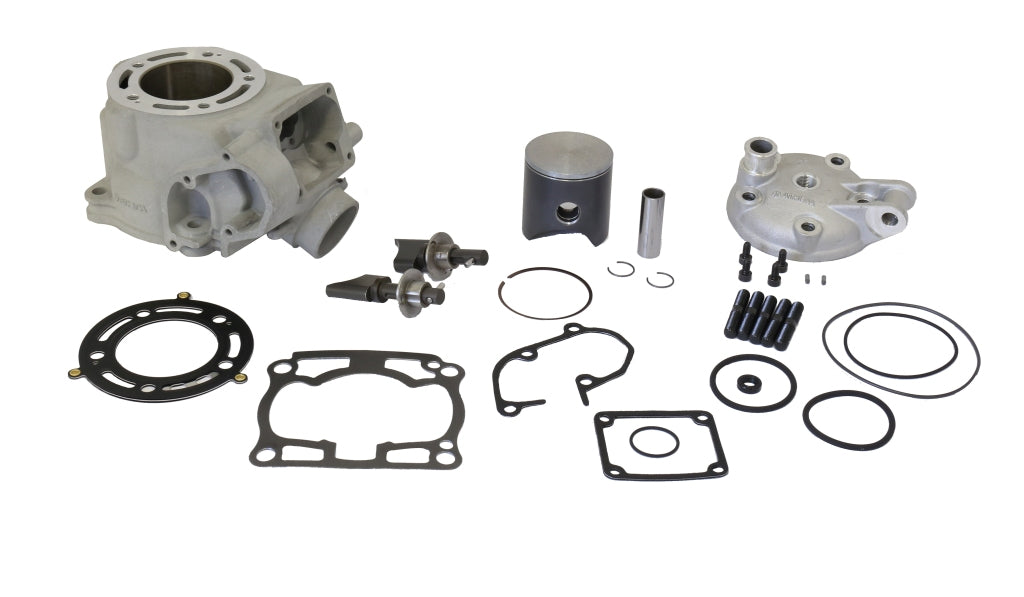 Complete Cylinder KAWASAKI KX 125 03-07 58MM BIG BORE +4MM (144CCM) COMPLETE WITH EXHAUST VALVE AND HEAD, KX 125 03-07 54MM STANDARD BORE (125CCM) COMPLETE WITH EXHAUST VALVE AND HEAD