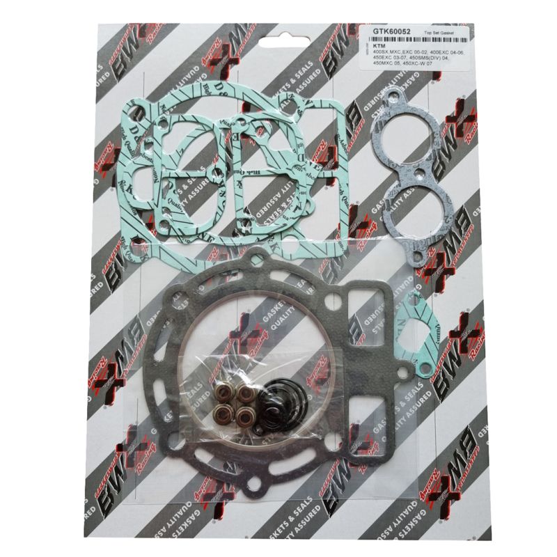 TOP-END GASKET SET KTM EXC 400 00-02, MXC 400 RACING 01-02, SX 400 98-02, EXC-G 400/450 RACING 04-06, EXC 450 03-07, SMS/MXC-G 450 04-05, XC-W 400/450 07 (810317)